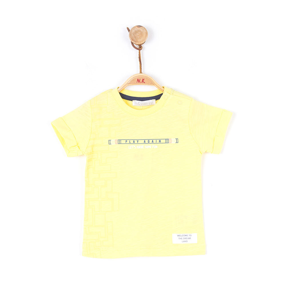 Nk kids majica za bebe dečake žuta L2146204