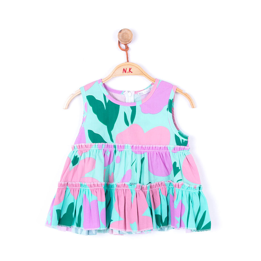 Nk kids majica za devojčice zelena L2136401