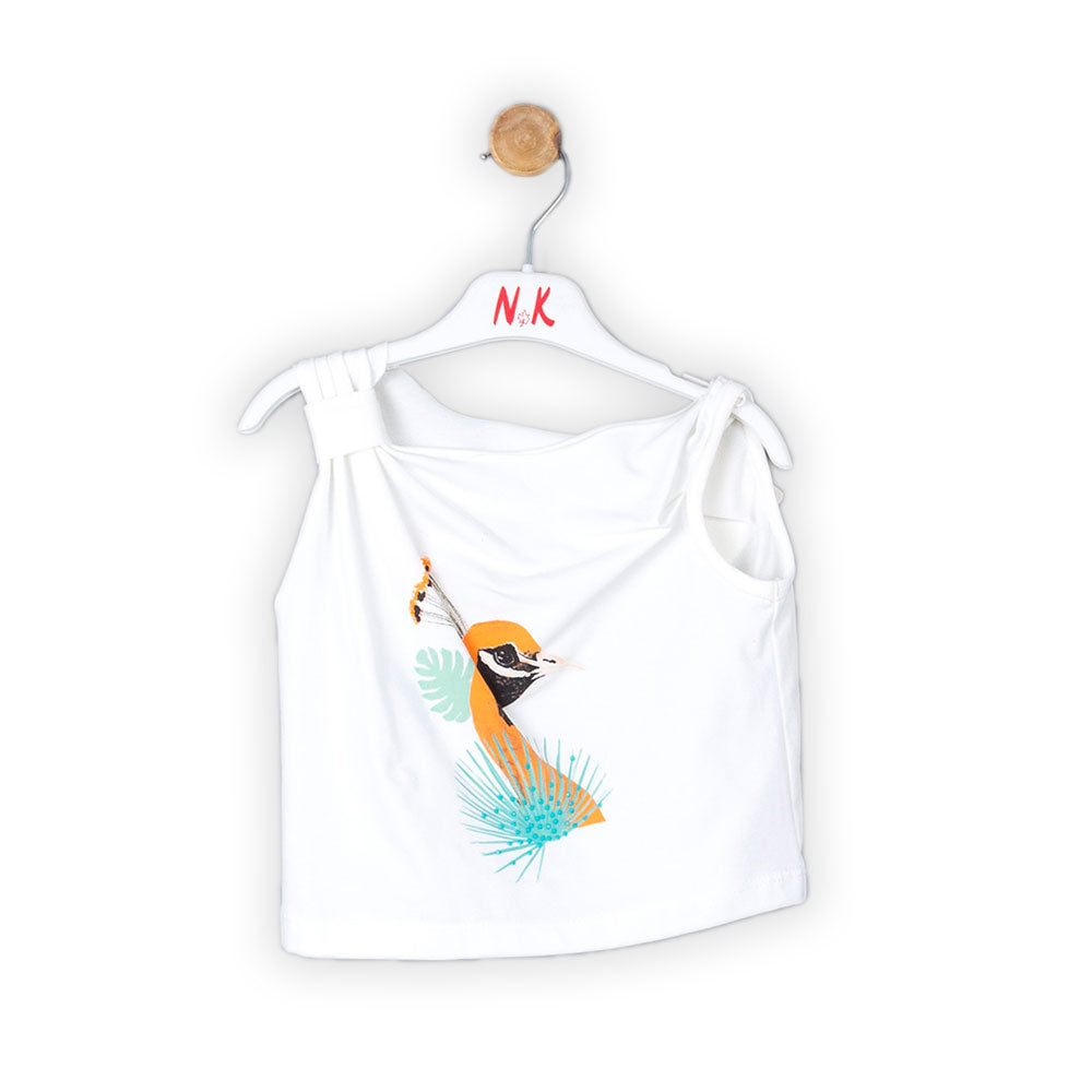 Nk kids majica za devojčice krem-narandžasta L2232366