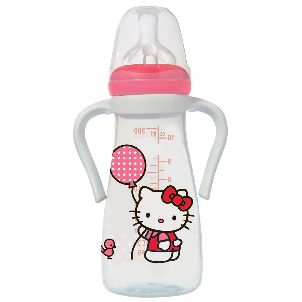 Tigex flašica plastična Hello Kitty, silikon, 300ml, 6-18m 104600